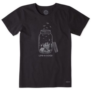 Life is Good Camp Jar Crusher Tee